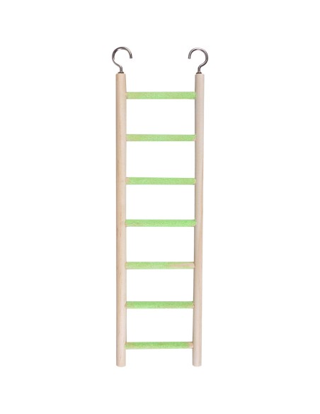 Escalera De Madera Flamingo peldaños lija