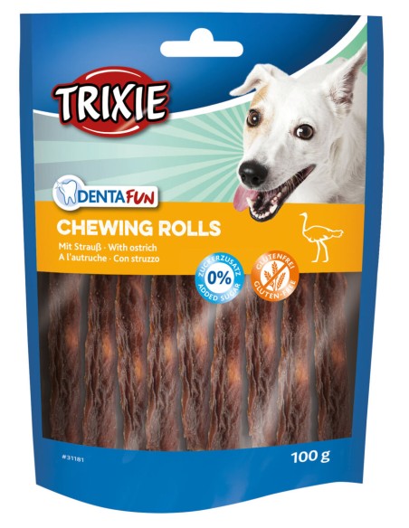 Trixie denta Fun Chewing Rolls - Pack de 6 unidades 120 g