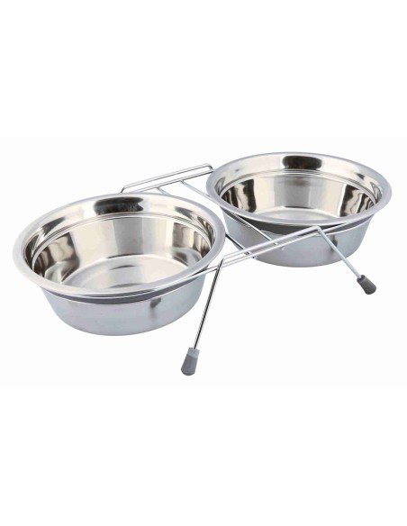 Set Comederos Eat on Feet Acero Inoxidable