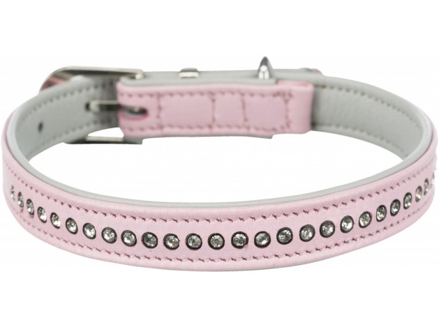 Outlet Trixie Collar para perros piel Rosa 27-33 cm