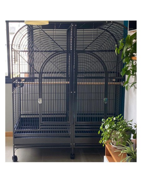 Jaula Guamayo Twin Ara Gris Antracita