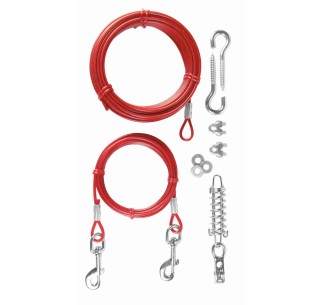 Cable Exteriores con Polea rojo