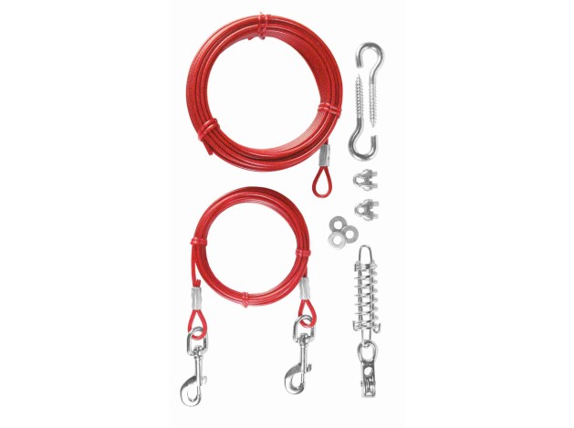 Cable Exteriores con Polea rojo