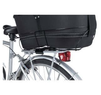 Cesta para Bicicleta Long para portaequipajes anchos negro