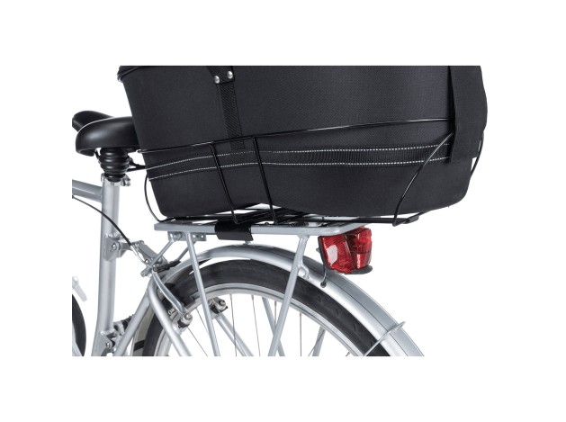 Cesta para Bicicleta Long para portaequipajes anchos negro