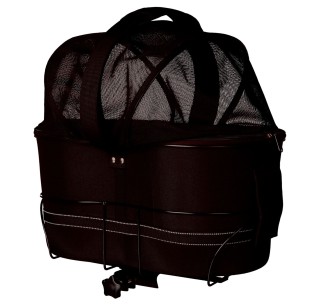 Cesta para Bicicleta para portaequipajes anchos negro