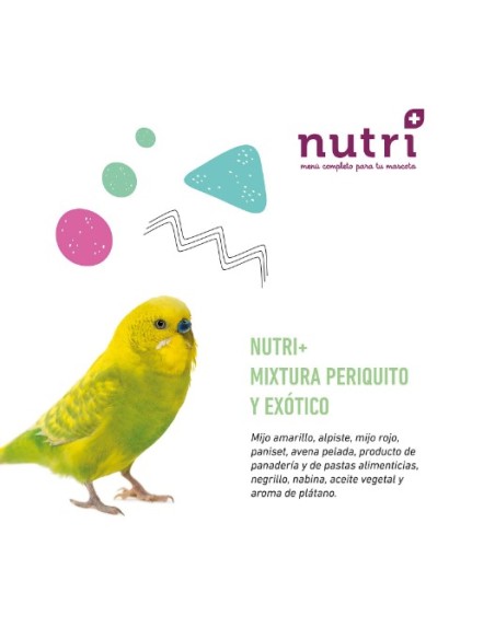 Nutri+ Aves Mixtura Periquito y Exóticos 900gr