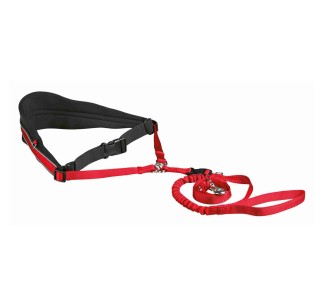 Cinturón con Correa, Canicross rojo