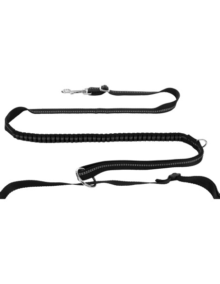 Cinturón para correr con correa gris/negro