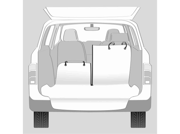 Funda Protectora Maletero Coche beige/negro