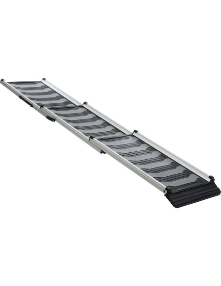 Rampa Telescópica 3 Pasos, aluminio/TPR negro/gris