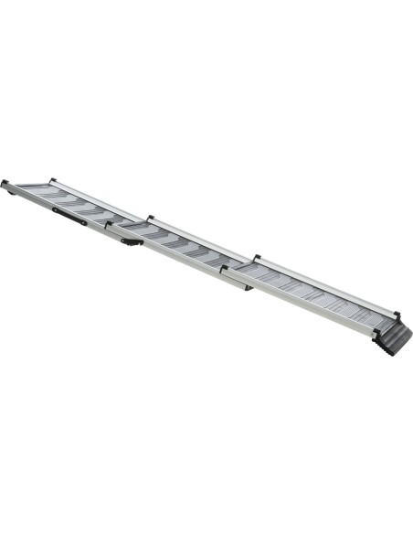 Rampa Telescópica 3 Pasos, aluminio/TPR negro/gris