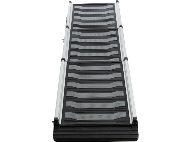 Rampa Telescópica 3 Pasos, aluminio/TPR negro/gris