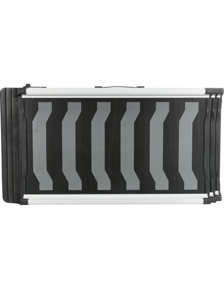 Rampa Telescópica 3 Pasos, aluminio/TPR negro/gris