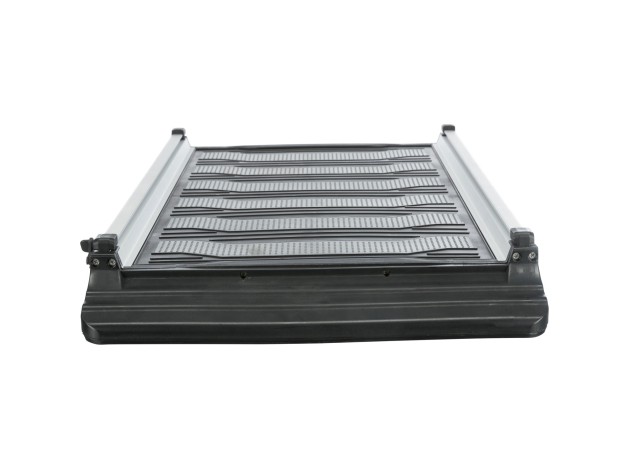 Rampa Telescópica 3 Pasos, aluminio/TPR negro/gris