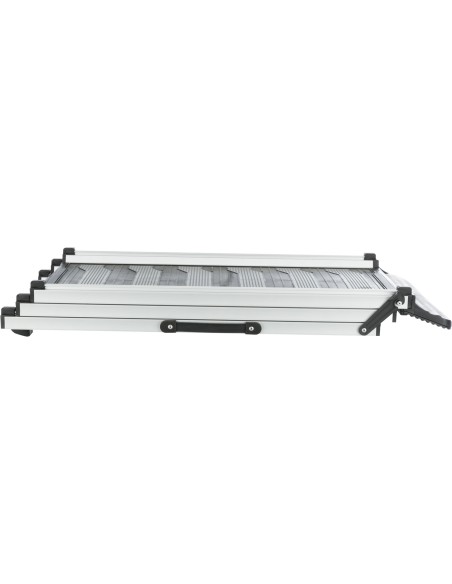 Rampa Telescópica 3 Pasos, aluminio/TPR negro/gris