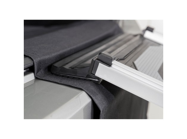 Rampa Telescópica 3 Pasos, aluminio/TPR negro/gris