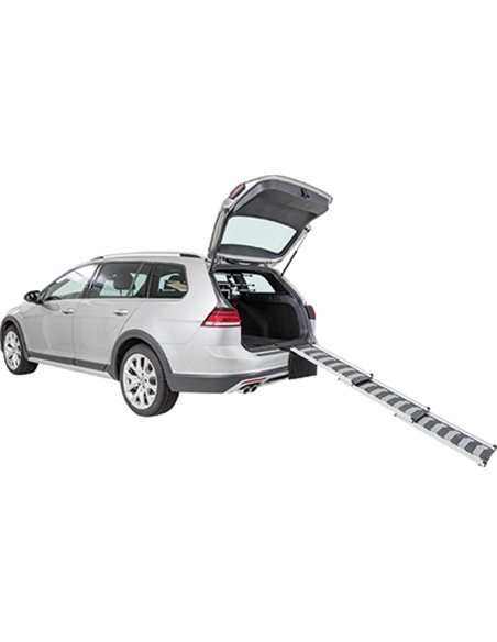 Rampa Telescópica 3 Pasos, aluminio/TPR negro/gris