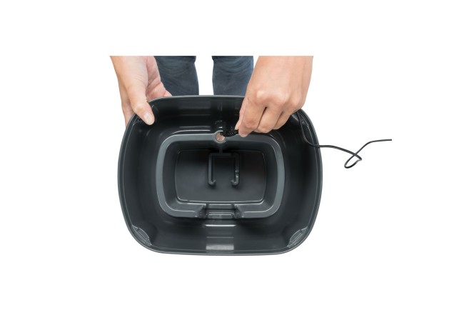 Fuente Polygon gris/blanco