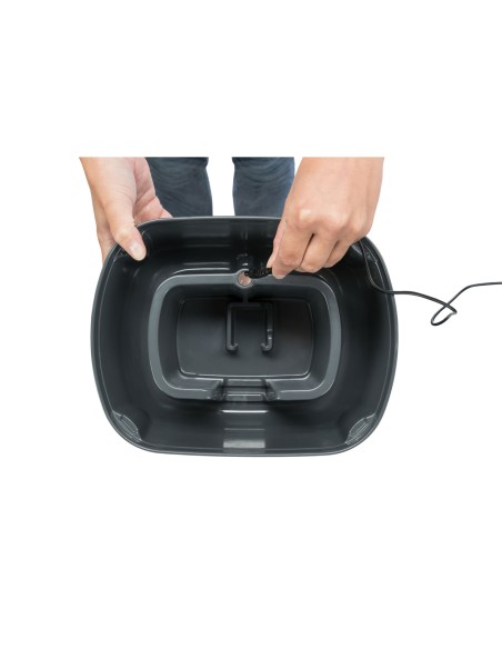 Fuente Polygon gris/blanco