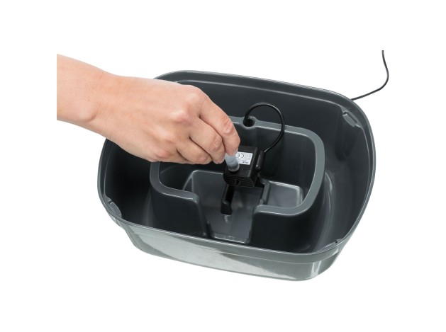 Fuente Polygon gris/blanco