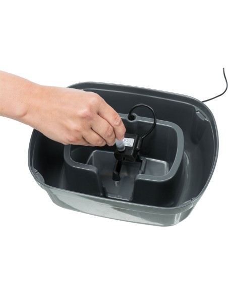 Fuente Polygon gris/blanco