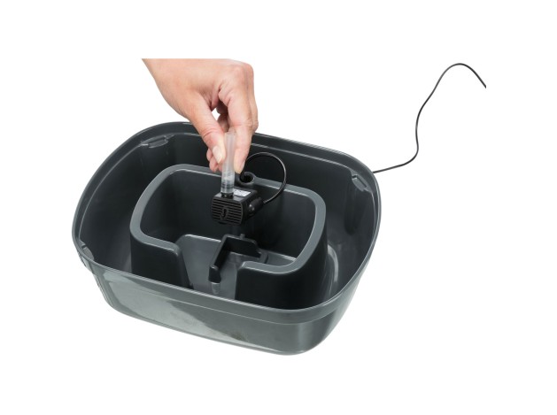 Fuente Polygon gris/blanco