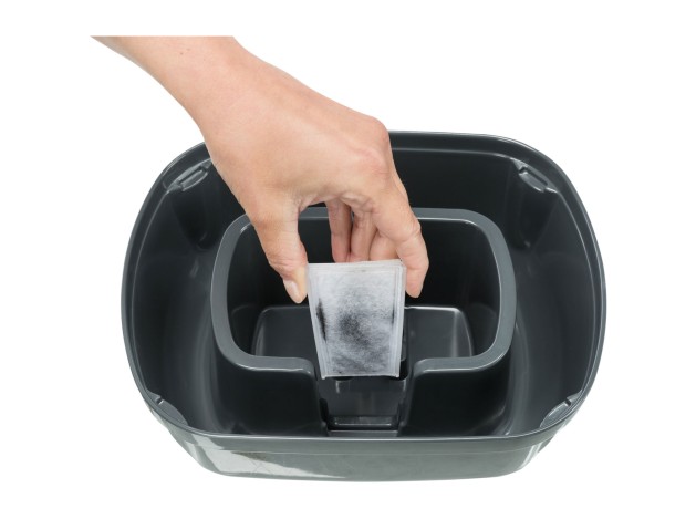 Fuente Polygon gris/blanco