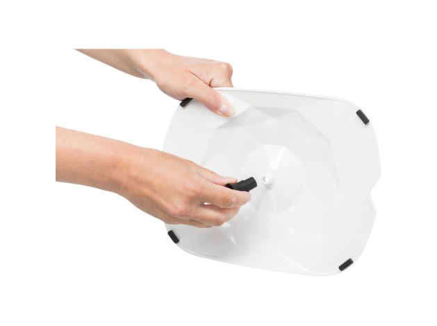 Fuente Polygon gris/blanco