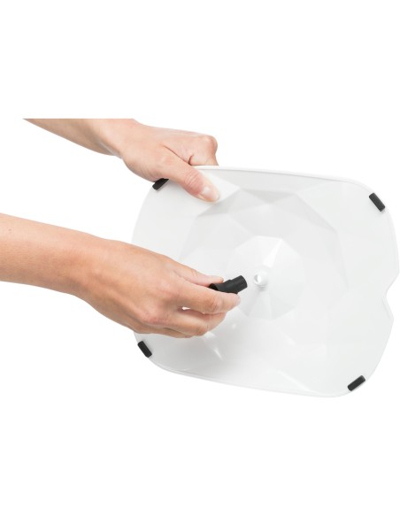 Fuente Polygon gris/blanco