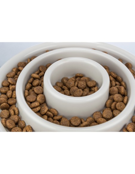 Slow Feeding Comedero, plástico gris