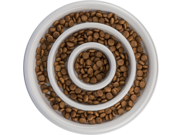 Slow Feeding Comedero, plástico gris