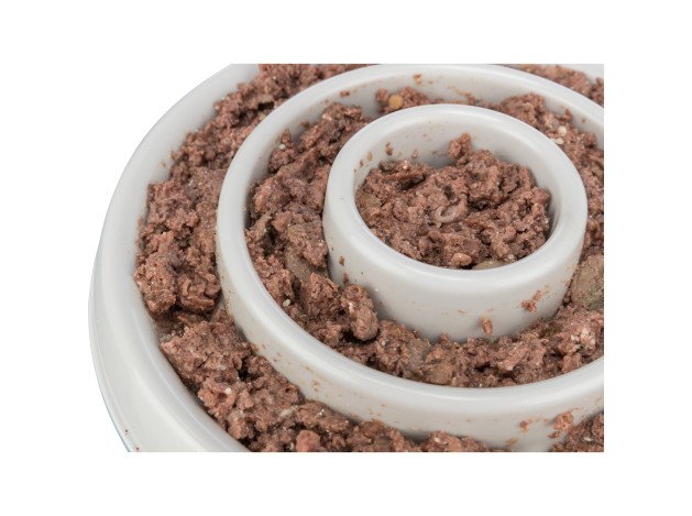 Slow Feeding Comedero, plástico gris