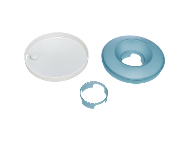 Slow Feeding Comedero Rocking Bowl gris/azul