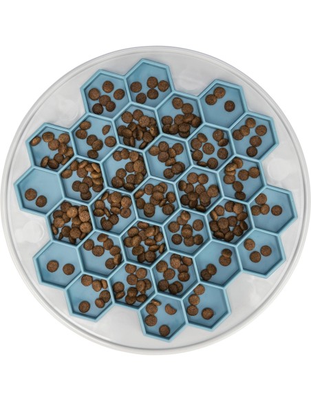 Slow Feeding Bandeja para Alimento Colmena gris/azul