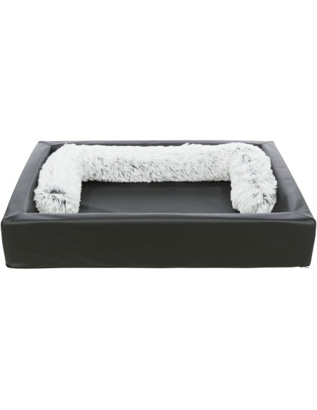 Cojín Rulo Harvey blanco-negro