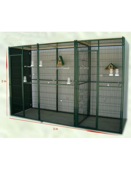 Voladero Jardin techo plano 3x1m partido 