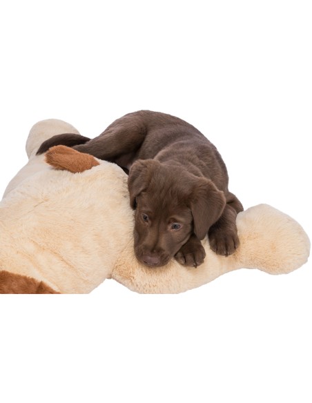 Perro mimado Benny beige/marrón 75cm