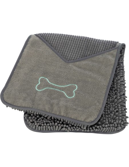 Toalla para Secado con Manoplas Integradas gris