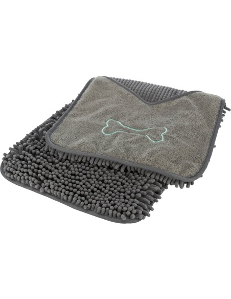 Toalla para Secado con Manoplas Integradas gris