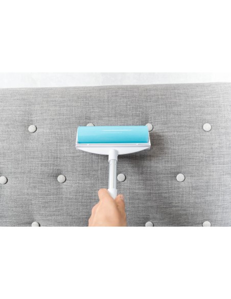 Rodillo de Pelusas XXL blanco/turquesa