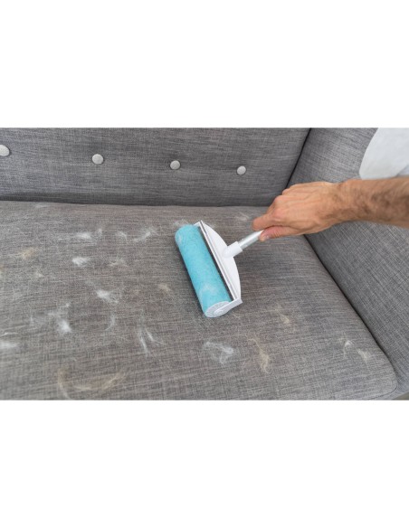 Rodillo de Pelusas XXL blanco/turquesa