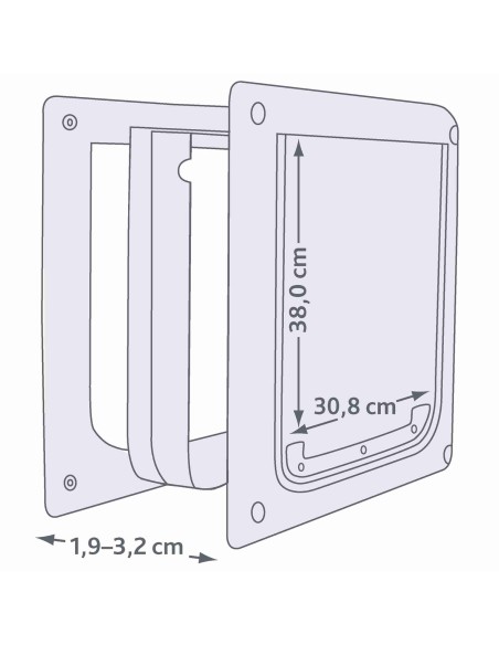 Trampilla 2 Opciones, M-XL blanco