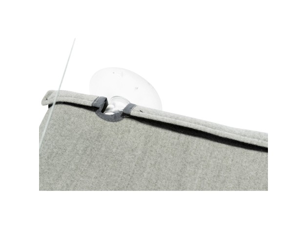 Alfombrilla para el cristal de la ventana gris