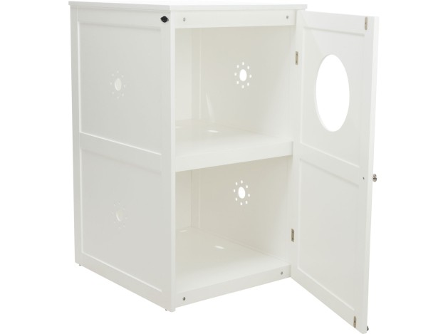 Casa para Gatos con 2 Pisos blanco