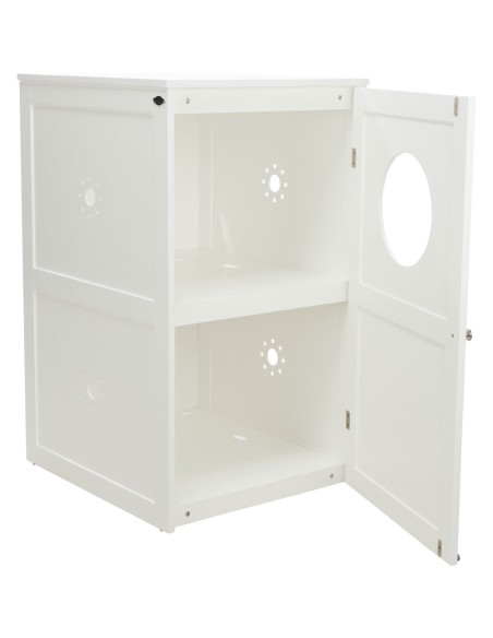 Casa para Gatos con 2 Pisos blanco