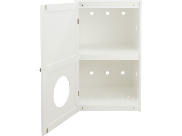 Casa para Gatos con 2 Pisos blanco