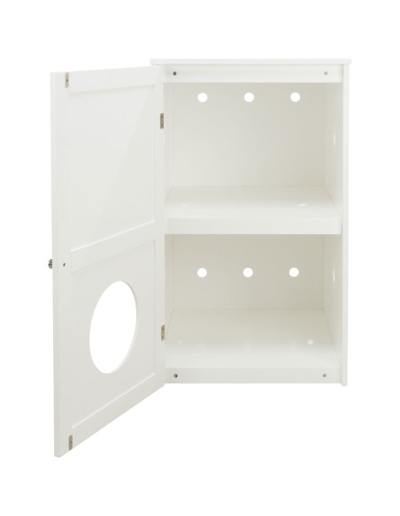 Casa para Gatos con 2 Pisos blanco