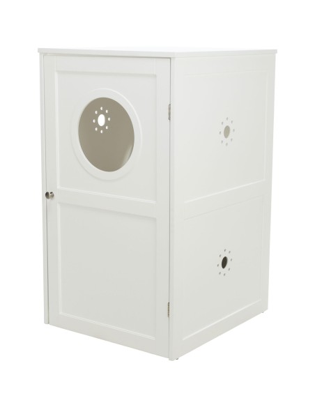 Casa para Gatos con 2 Pisos blanco