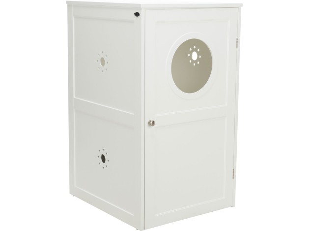 Casa para Gatos con 2 Pisos blanco